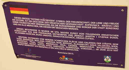 Osterei-Schild